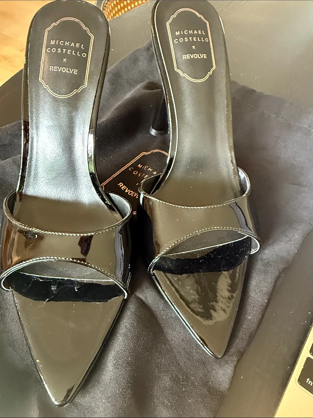 Michael Costello x Revolve Gerona Sandal Black